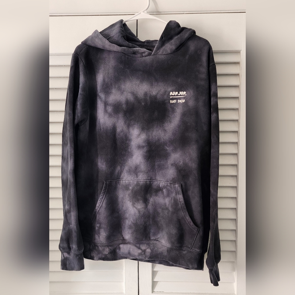 Ron Jon Surf Shop Hoodie Pullover Men's Medium Gray  Beach H24